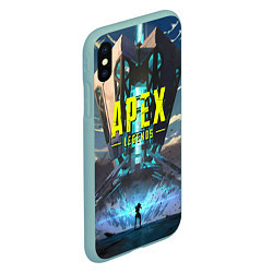 Чехол iPhone XS Max матовый APEX Legends boom, цвет: 3D-мятный — фото 2