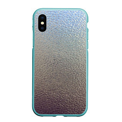 Чехол iPhone XS Max матовый Металликскин, цвет: 3D-мятный