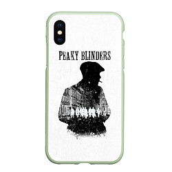 Чехол iPhone XS Max матовый Thomas Shelby Peaky Blinders, цвет: 3D-салатовый