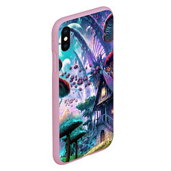 Чехол iPhone XS Max матовый FantasyFish, цвет: 3D-розовый — фото 2