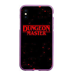 Чехол iPhone XS Max матовый DUNGEON MASTER BLOOD ГАЧИМУЧИ, цвет: 3D-фиолетовый