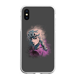 Чехол iPhone XS Max матовый Giorno Giovanna Paints, цвет: 3D-белый