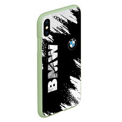 Чехол iPhone XS Max матовый BMW GRUNGE БМВ ГРАНЖ, цвет: 3D-салатовый — фото 2