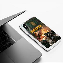 Чехол iPhone XS Max матовый Far Cry 6 gameplay art, цвет: 3D-белый — фото 2