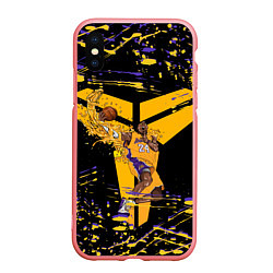 Чехол iPhone XS Max матовый Los angeles lakers NBA, цвет: 3D-баблгам