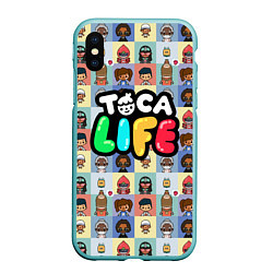 Чехол iPhone XS Max матовый Toca Life, цвет: 3D-мятный