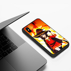 Чехол iPhone XS Max матовый Mеgumin, цвет: 3D-черный — фото 2