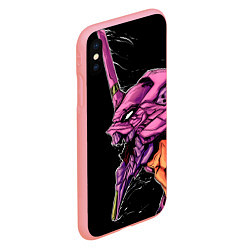 Чехол iPhone XS Max матовый Evangelion Eva 01, цвет: 3D-баблгам — фото 2