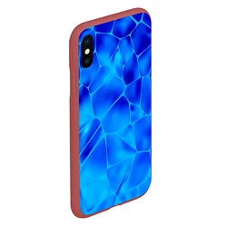 Чехол iPhone XS Max матовый Ice Under Water, цвет: 3D-красный — фото 2