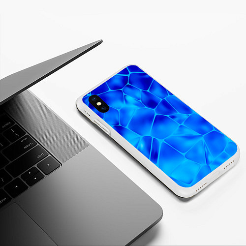 Чехол iPhone XS Max матовый Ice Under Water / 3D-Белый – фото 3