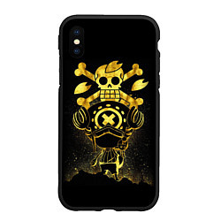 Чехол iPhone XS Max матовый ONE PIECE ВАН ПИС GOLDEN, цвет: 3D-черный