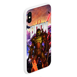 Чехол iPhone XS Max матовый DOOM ETERNAL ДУМ БИТВА В АДУ, цвет: 3D-белый — фото 2