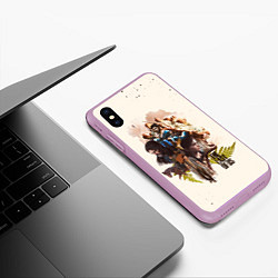 Чехол iPhone XS Max матовый THE LAST OF US 2 НОВАЯ ИСТОРИЯ, цвет: 3D-сиреневый — фото 2
