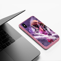 Чехол iPhone XS Max матовый DESTINY 2 HUNTER LOGO, цвет: 3D-малиновый — фото 2