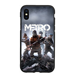 Чехол iPhone XS Max матовый МЕТРО ИСХОД АРТЁМ ,ЯДЕРНАЯ ЗИМА METRO EXODUS, цвет: 3D-черный