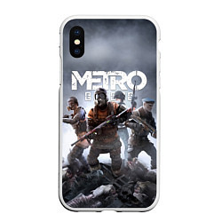 Чехол iPhone XS Max матовый МЕТРО ИСХОД АРТЁМ ,ЯДЕРНАЯ ЗИМА METRO EXODUS, цвет: 3D-белый