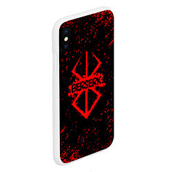 Чехол iPhone XS Max матовый BERSERK logo elements, цвет: 3D-белый — фото 2