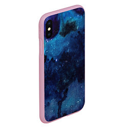 Чехол iPhone XS Max матовый Темнота глубин, цвет: 3D-розовый — фото 2