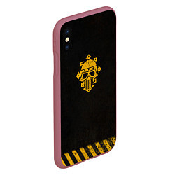 Чехол iPhone XS Max матовый Железные Воины после Ереси цвет легиона, цвет: 3D-малиновый — фото 2
