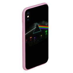 Чехол iPhone XS Max матовый ПИНК ФЛОЙД PINK FLOYD LOGO, цвет: 3D-розовый — фото 2