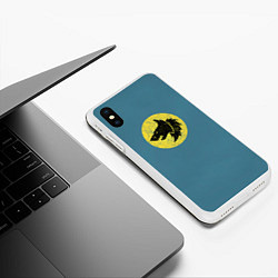 Чехол iPhone XS Max матовый Космические Волки цвет легиона 6, цвет: 3D-белый — фото 2
