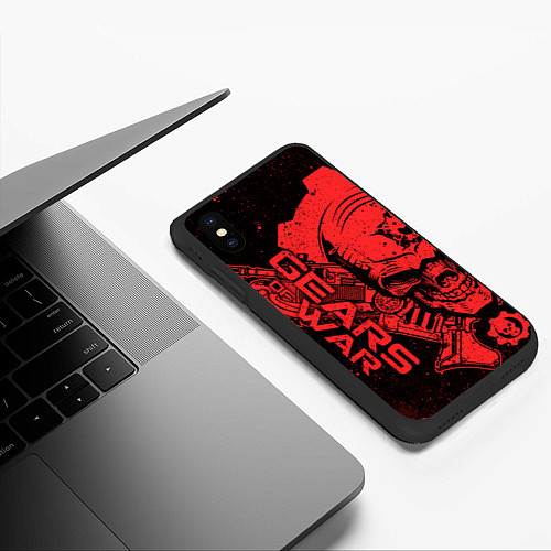 Чехол iPhone XS Max матовый Gears 5 - Gears of War / 3D-Черный – фото 3