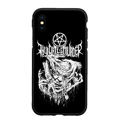 Чехол iPhone XS Max матовый Thy Art Is Murder - Hate, цвет: 3D-черный