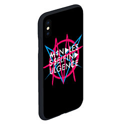 Чехол iPhone XS Max матовый Mindless Self Indulgence MSI, цвет: 3D-черный — фото 2