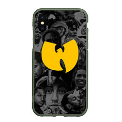 Чехол iPhone XS Max матовый WU-TANG CLAN ЛЕГЕНДЫ РЕПА, цвет: 3D-темно-зеленый