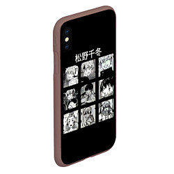 Чехол iPhone XS Max матовый Чифуя Матсуно хронология Токийские мстители, цвет: 3D-коричневый — фото 2