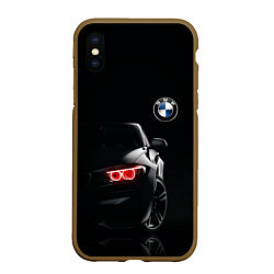 Чехол iPhone XS Max матовый BMW МИНИМЛ, цвет: 3D-коричневый