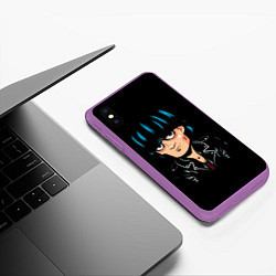 Чехол iPhone XS Max матовый Джоуи Рамон, цвет: 3D-фиолетовый — фото 2