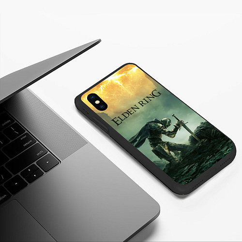 Чехол iPhone XS Max матовый Elden Ring - Потускневший / 3D-Черный – фото 3