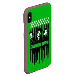 Чехол iPhone XS Max матовый Green day is here, цвет: 3D-коричневый — фото 2