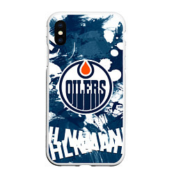 Чехол iPhone XS Max матовый Эдмонтон Ойлерз Edmonton Oilers