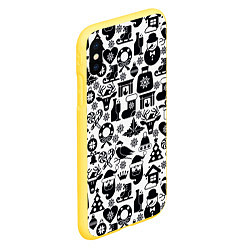 Чехол iPhone XS Max матовый New Year С Новым Годом 3, цвет: 3D-желтый — фото 2