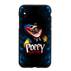 Чехол iPhone XS Max матовый Poppy Playtime, цвет: 3D-черный