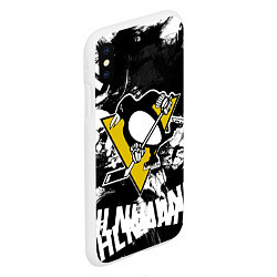 Чехол iPhone XS Max матовый Питтсбург Пингвинз Pittsburgh Penguins, цвет: 3D-белый — фото 2