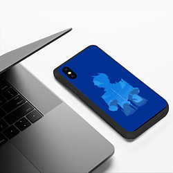 Чехол iPhone XS Max матовый Чайльд Тарталья, цвет: 3D-черный — фото 2