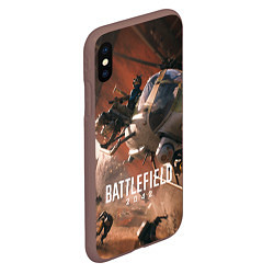 Чехол iPhone XS Max матовый Battlefield 2042 - Боевой отряд, цвет: 3D-коричневый — фото 2