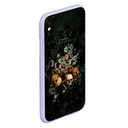 Чехол iPhone XS Max матовый Дауншифтинг, цвет: 3D-светло-сиреневый — фото 2