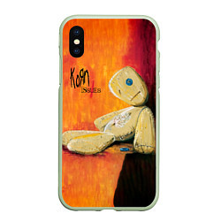 Чехол iPhone XS Max матовый Issues - Korn, цвет: 3D-салатовый