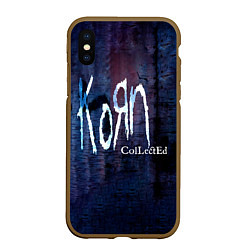 Чехол iPhone XS Max матовый Collected - Korn, цвет: 3D-коричневый