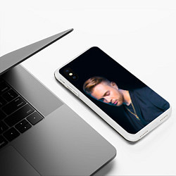 Чехол iPhone XS Max матовый Фотосессия Егора Крида, цвет: 3D-белый — фото 2