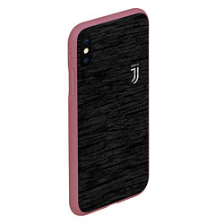 Чехол iPhone XS Max матовый Juventus Asphalt theme, цвет: 3D-малиновый — фото 2