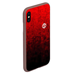 Чехол iPhone XS Max матовый MU red-black, цвет: 3D-коричневый — фото 2