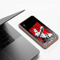 Чехол iPhone XS Max матовый BILLY HERRINGTON: SPARTA, цвет: 3D-коричневый — фото 2