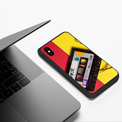 Чехол iPhone XS Max матовый FULL OLD DCHOOL, цвет: 3D-черный — фото 2