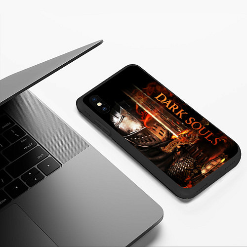 Чехол iPhone XS Max матовый Dark Souls - The Ashen One / 3D-Черный – фото 3