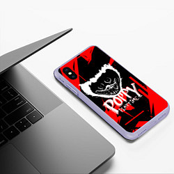 Чехол iPhone XS Max матовый POPPY PLAYTIME ХАГИ ВАГИ, цвет: 3D-светло-сиреневый — фото 2